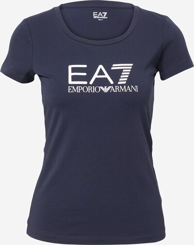 EA7 Emporio Armani T-shirt en bleu marine / blanc, Vue avec produit