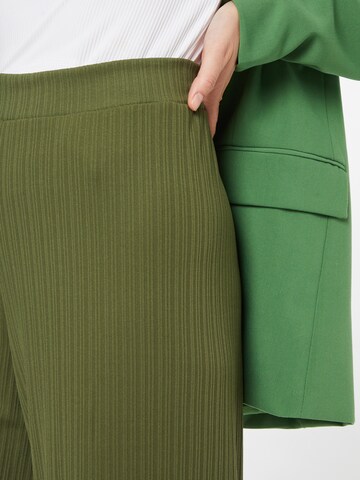 TOM TAILOR DENIM Zvonové kalhoty Kalhoty – zelená