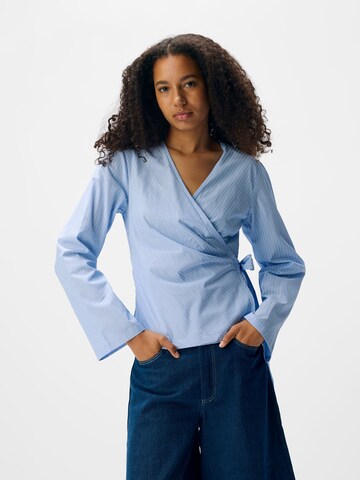 OBJECT Blouse 'OBJOlive' in Blauw: voorkant