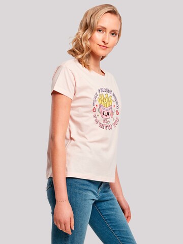 T-shirt 'Time Fries when I am with you Valentinstag' F4NT4STIC en rose