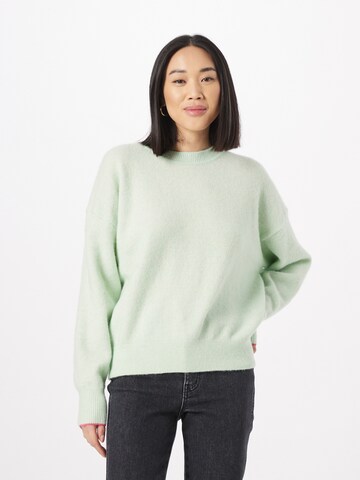 SCOTCH & SODA Sweater 'Fuzzy' in Green: front
