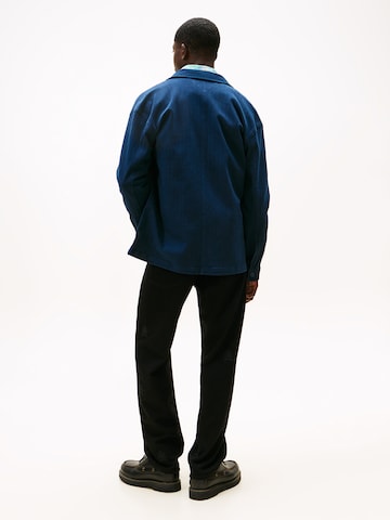 Regular fit Camicia 'ESSENTIAL' di Tommy Jeans in blu: dietro