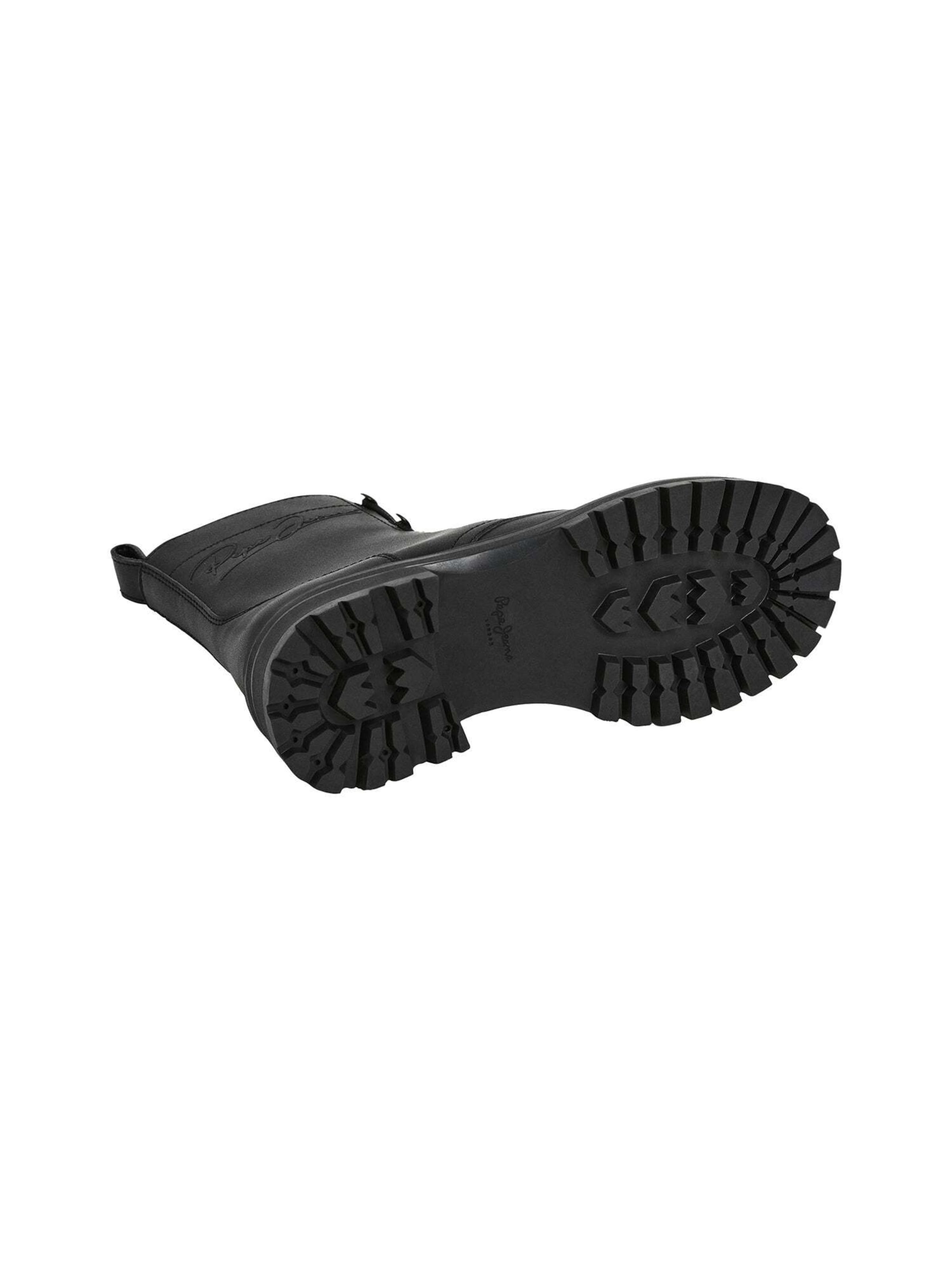 Pepe Jeans Lace-up bootie 'STACY PLAY' in Black