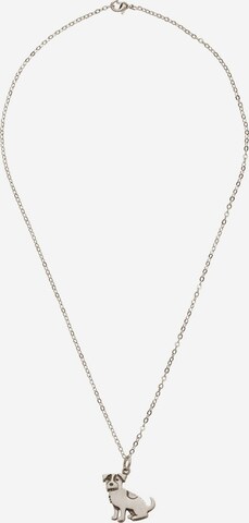 Gemshine Necklace 'Jack Russell Terrier Hund' in Silver: front