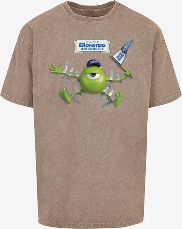 ABSOLUTE CULT Shirt 'Monster University - Taped Mike' in Beige: front
