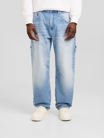 Bershka Loosefit Farmer - kék: elől