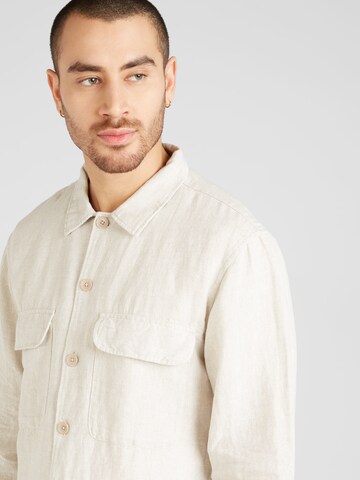SELECTED HOMME Comfort Fit Skjorte 'SLHMads' i beige