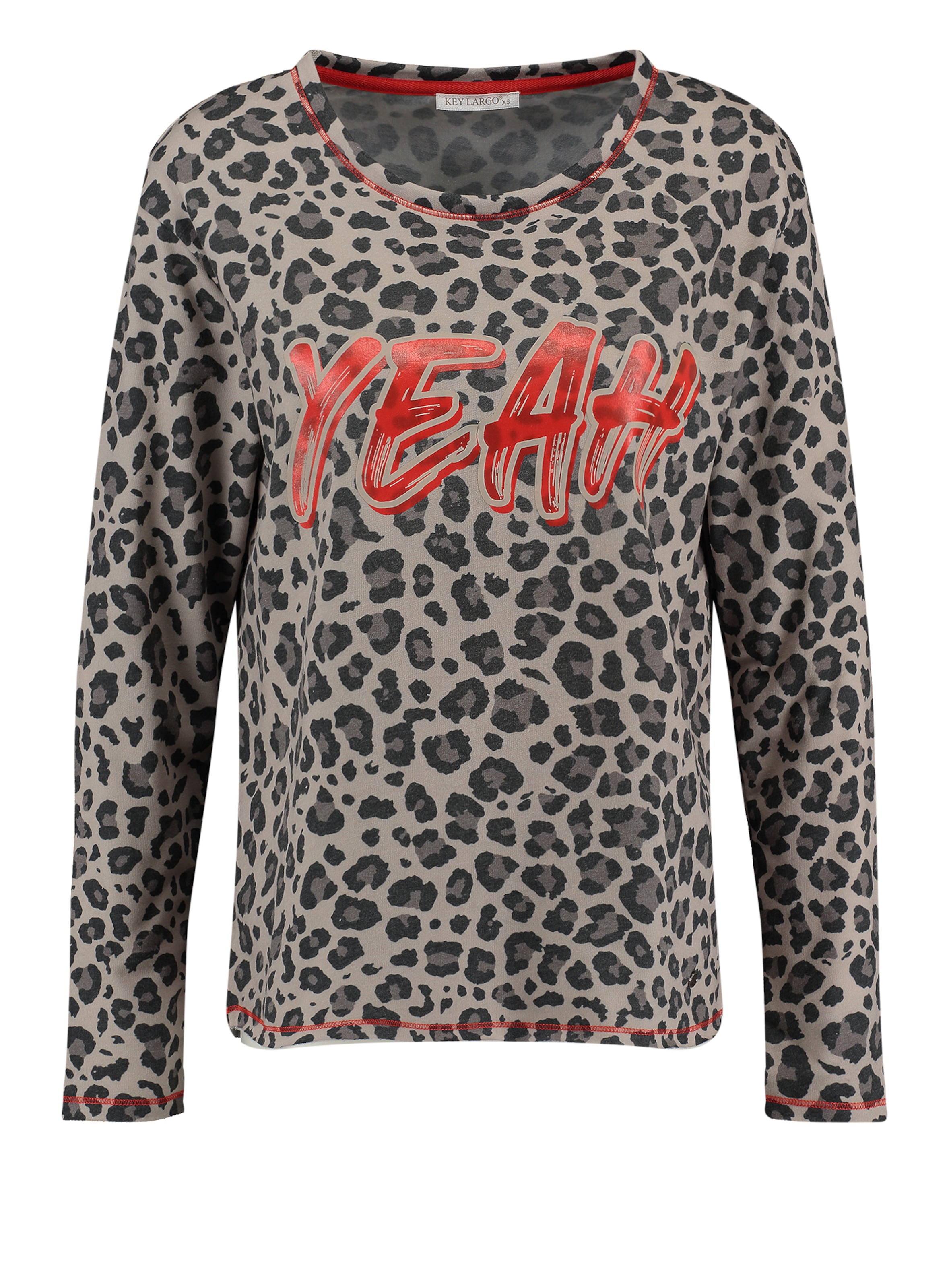 bēšs Key Largo Sportisks džemperis 'HELLO': no priekšpuses