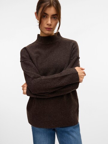 VERO MODA Sweater 'VMILSE' in Brown