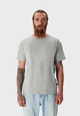 Oldskull Shirt 'Plain Basic' in Grijs: voorkant