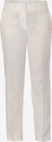 TATUUM Regular Trousers with creases 'Milo' in White: front