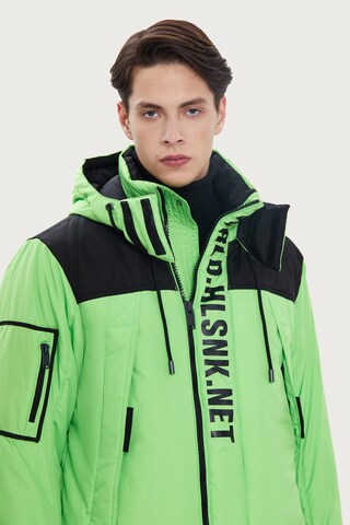 Finn Flare Winterparka 'World' in Groen