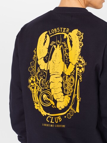 Bluză de molton 'Society Lobster Club' de la Libertine-Libertine pe albastru