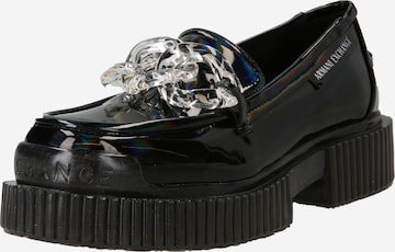 ARMANI EXCHANGE Classic Flats 'Eddie' in Black: front