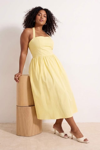 Trendyol Curve - Vestido de verano en amarillo
