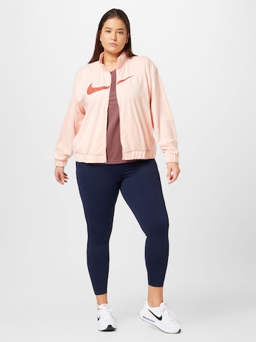 Nike Sportswear Athletic fleece jacket in Orange