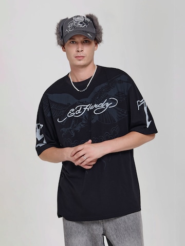 Ed Hardy Тениска в черно: отпред