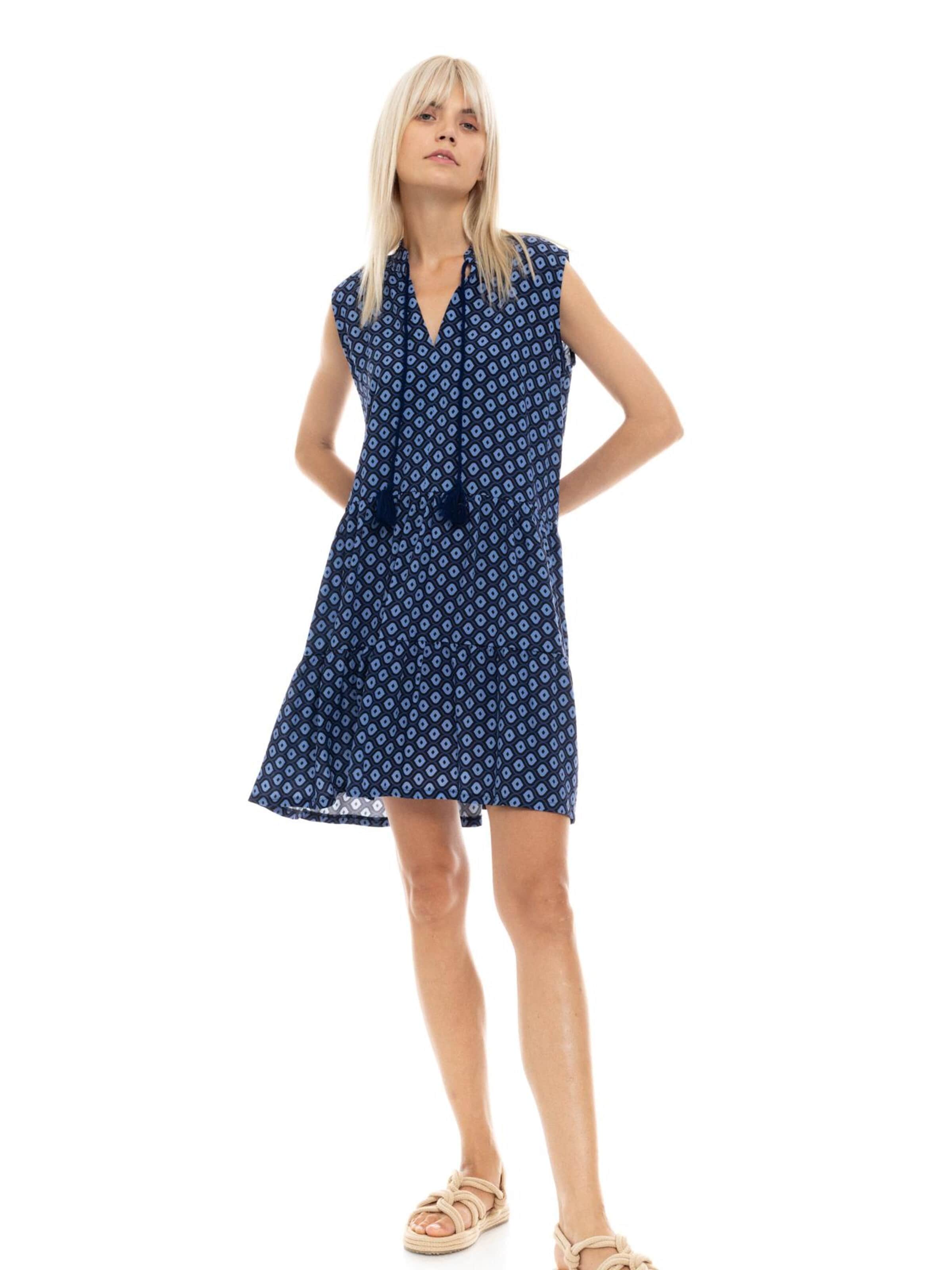 Pink Label Letnia sukienka 'BEACHWEAR ISLANDS' w kolorze niebieski
