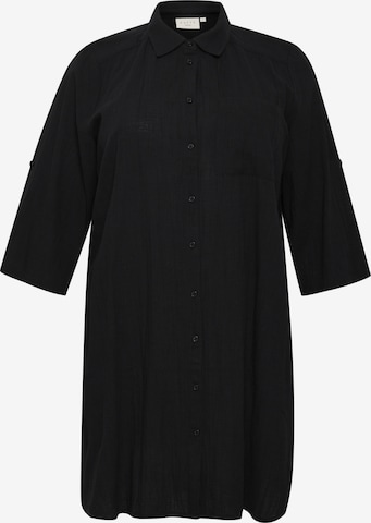 KAFFE CURVE Tunika 'Paula' i sort: forside