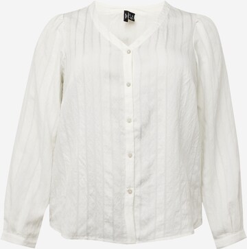 Vero Moda Curve Bluzka 'CIBEN' w kolorze biały: przód