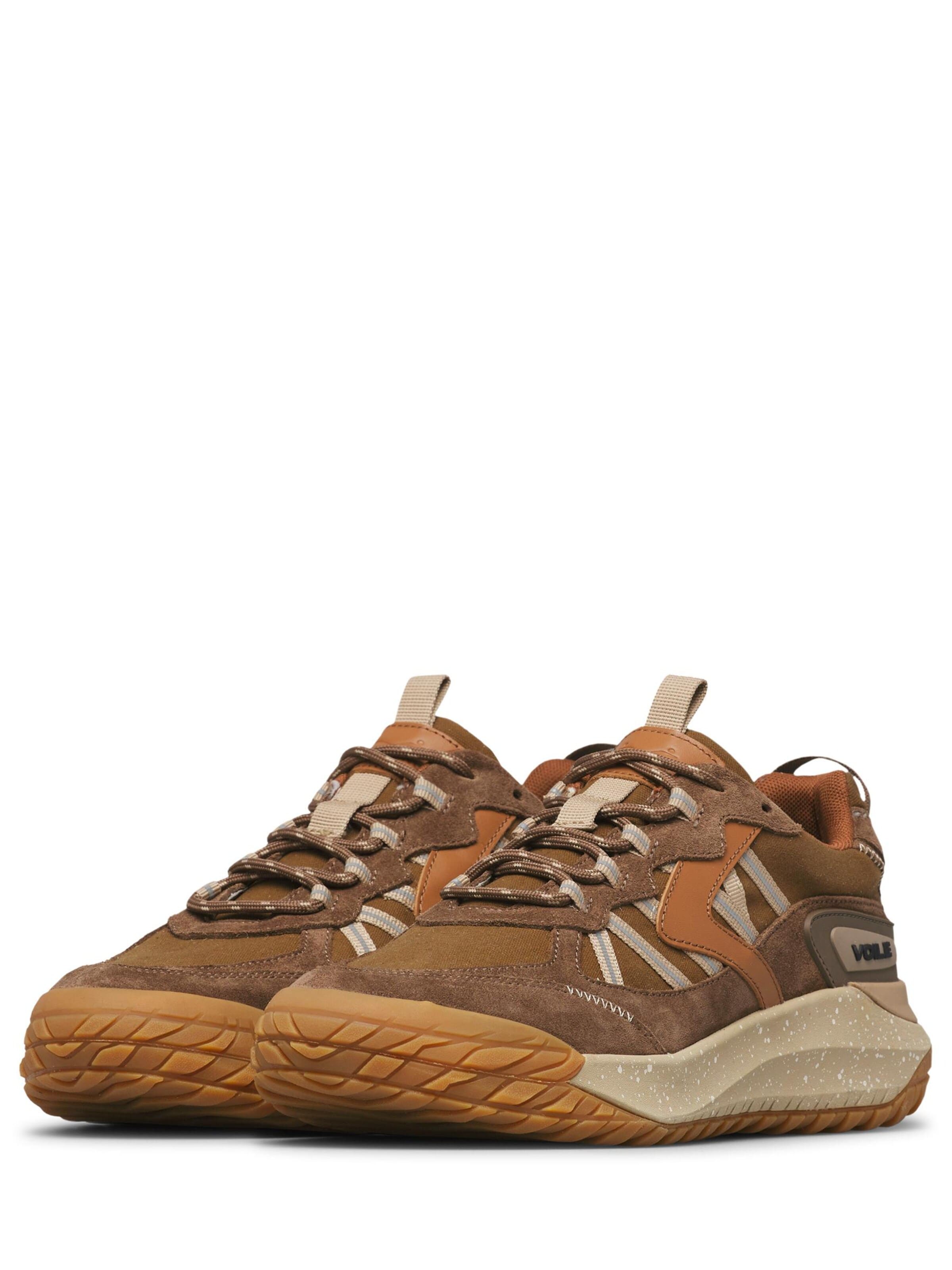 Baskets basses 'CLUB ACT 2 M.' Voile blanche en marron