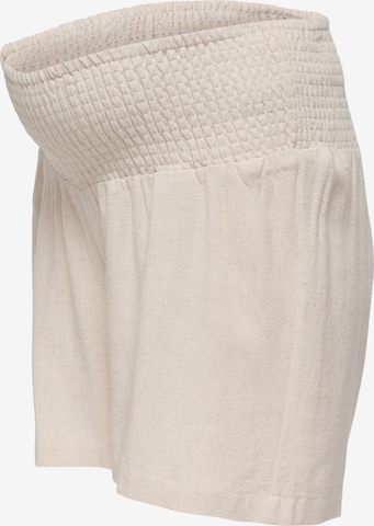 Only Maternity Shorts 'OLMSIESTA' in Beige: Vorderseite