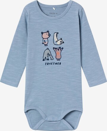 Tutina / body per bambino 'TOMBO' di NAME IT in blu: frontale