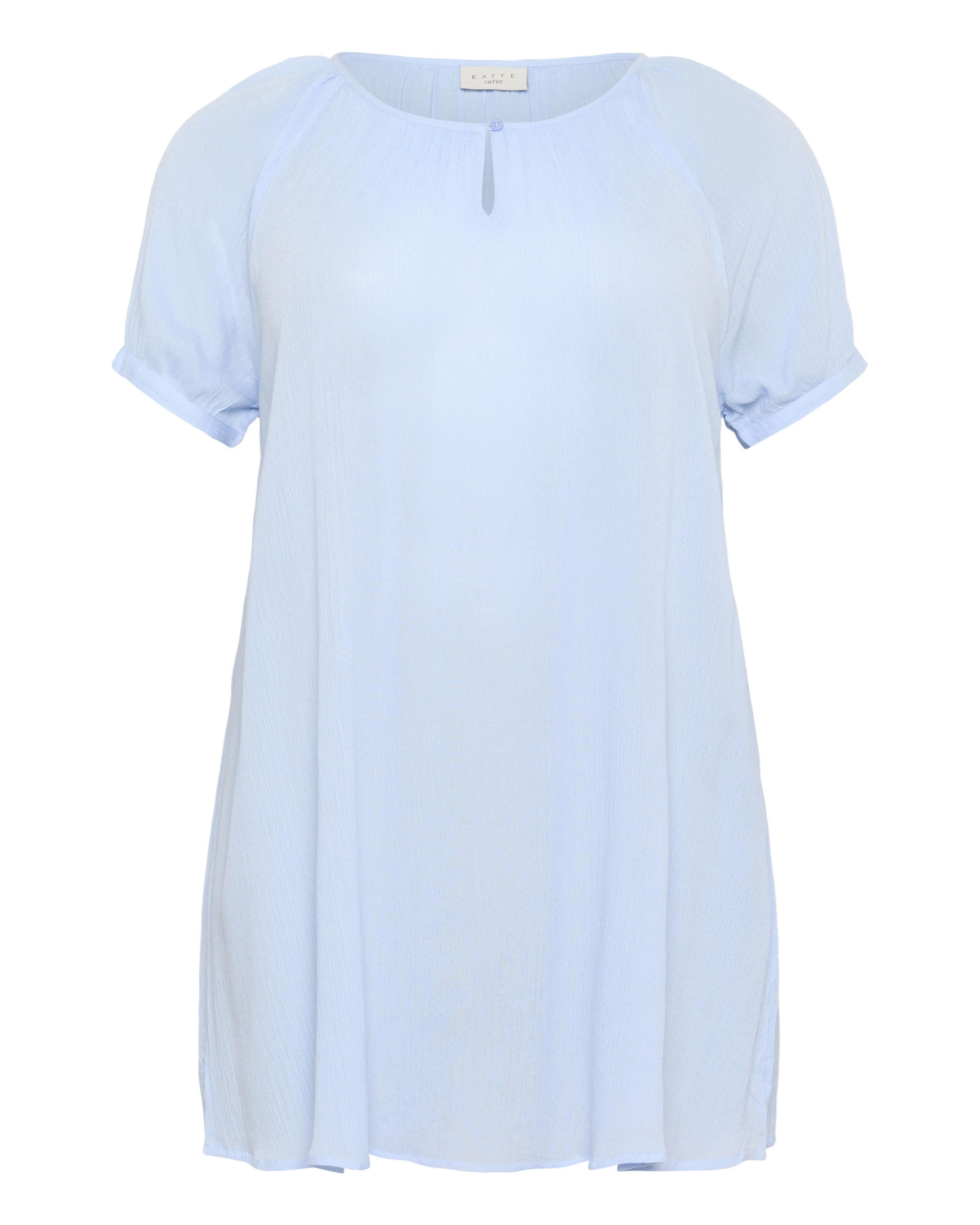 KAFFE CURVE Tunika 'KCAmi' – modrá: přední strana