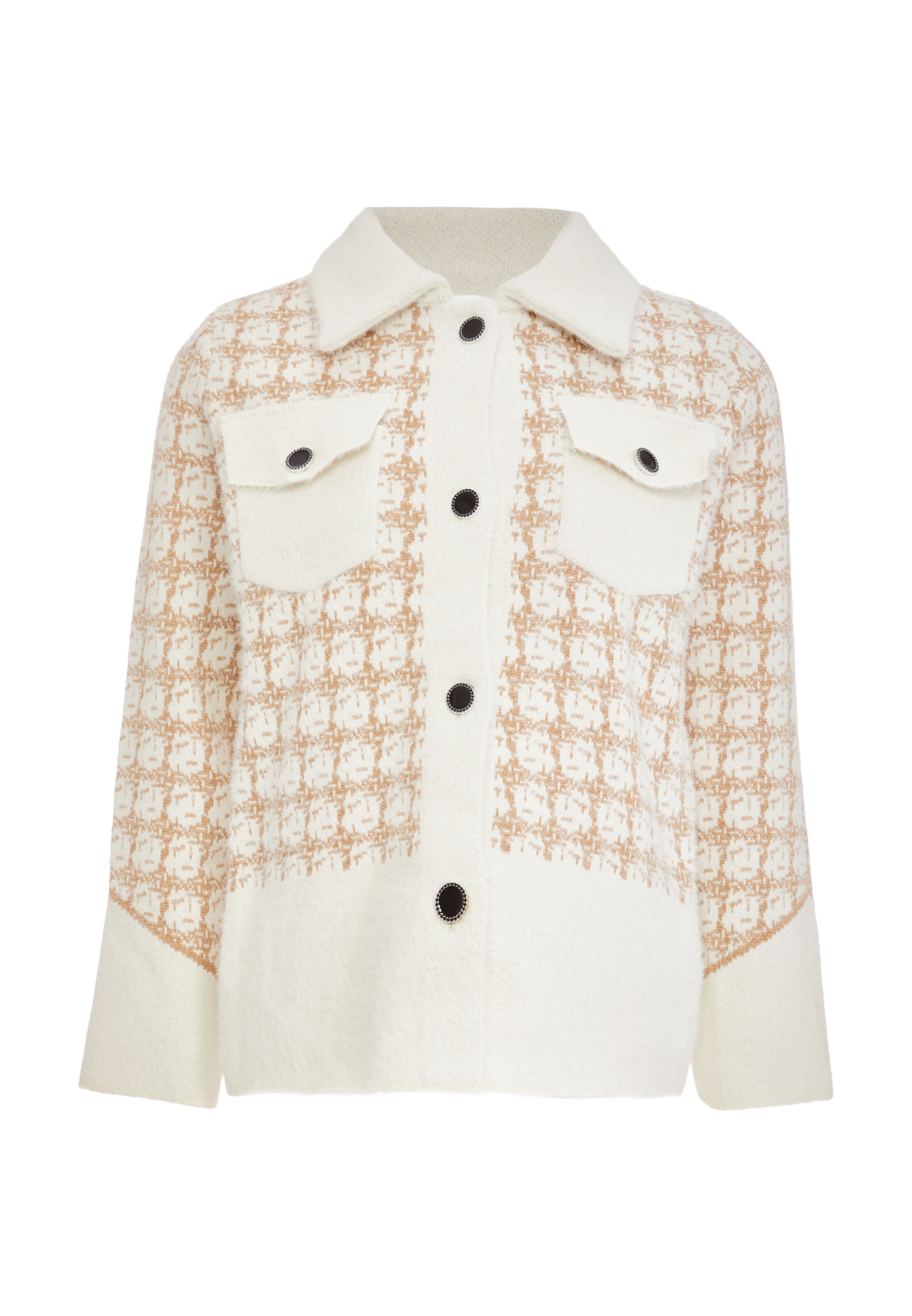 CARNEA Вязаная кофта в Бежевый: спереди