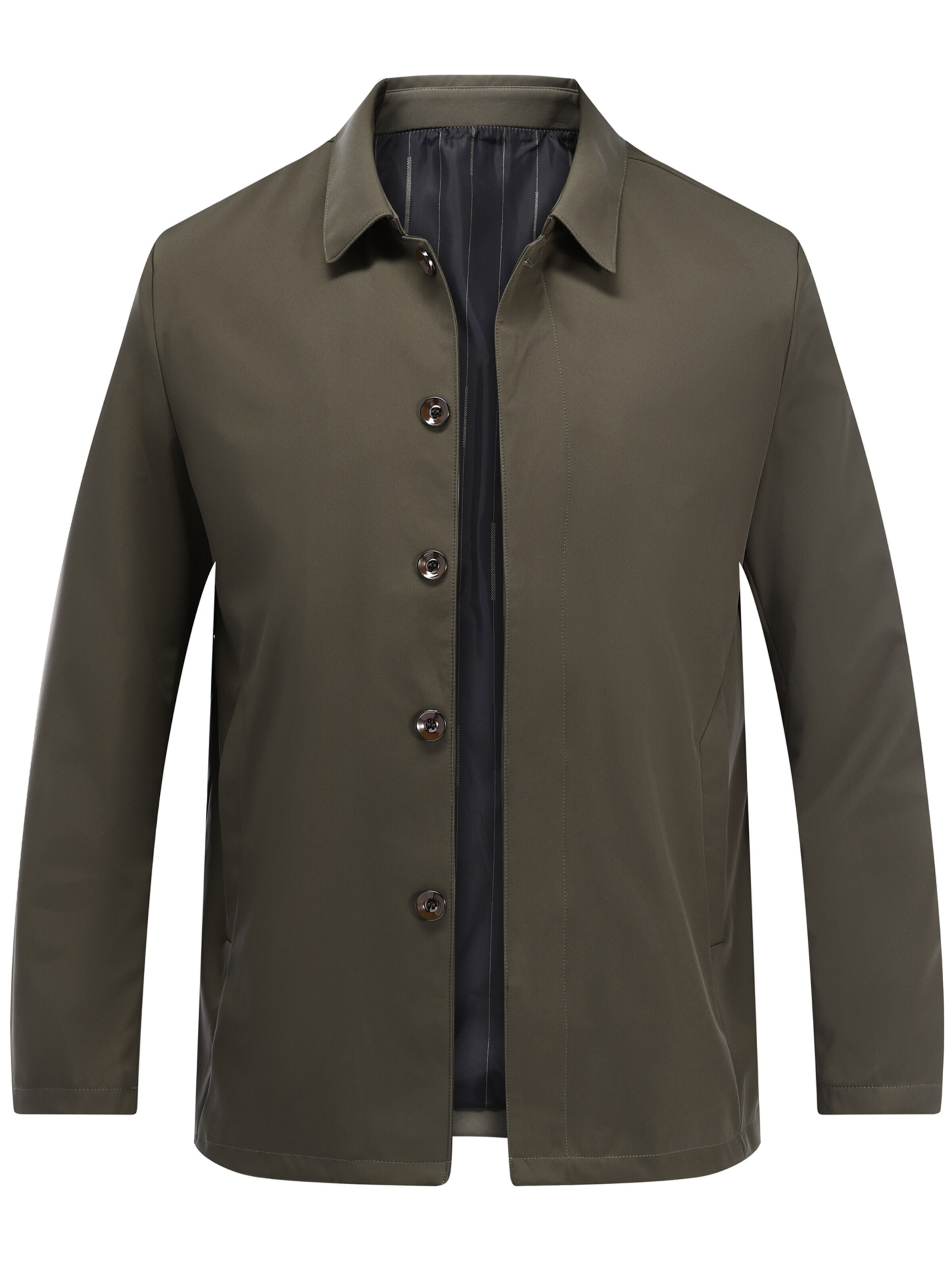 ALLTHEMEN Übergangsjacke 'Wolkenzug'‌‌ in S in khaki, Produktansicht