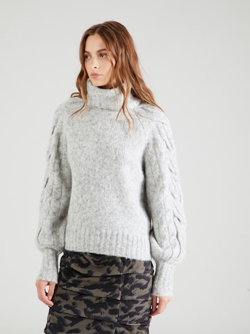 VILA ROUGE Sweater 'BOUDICA' in Grey: front