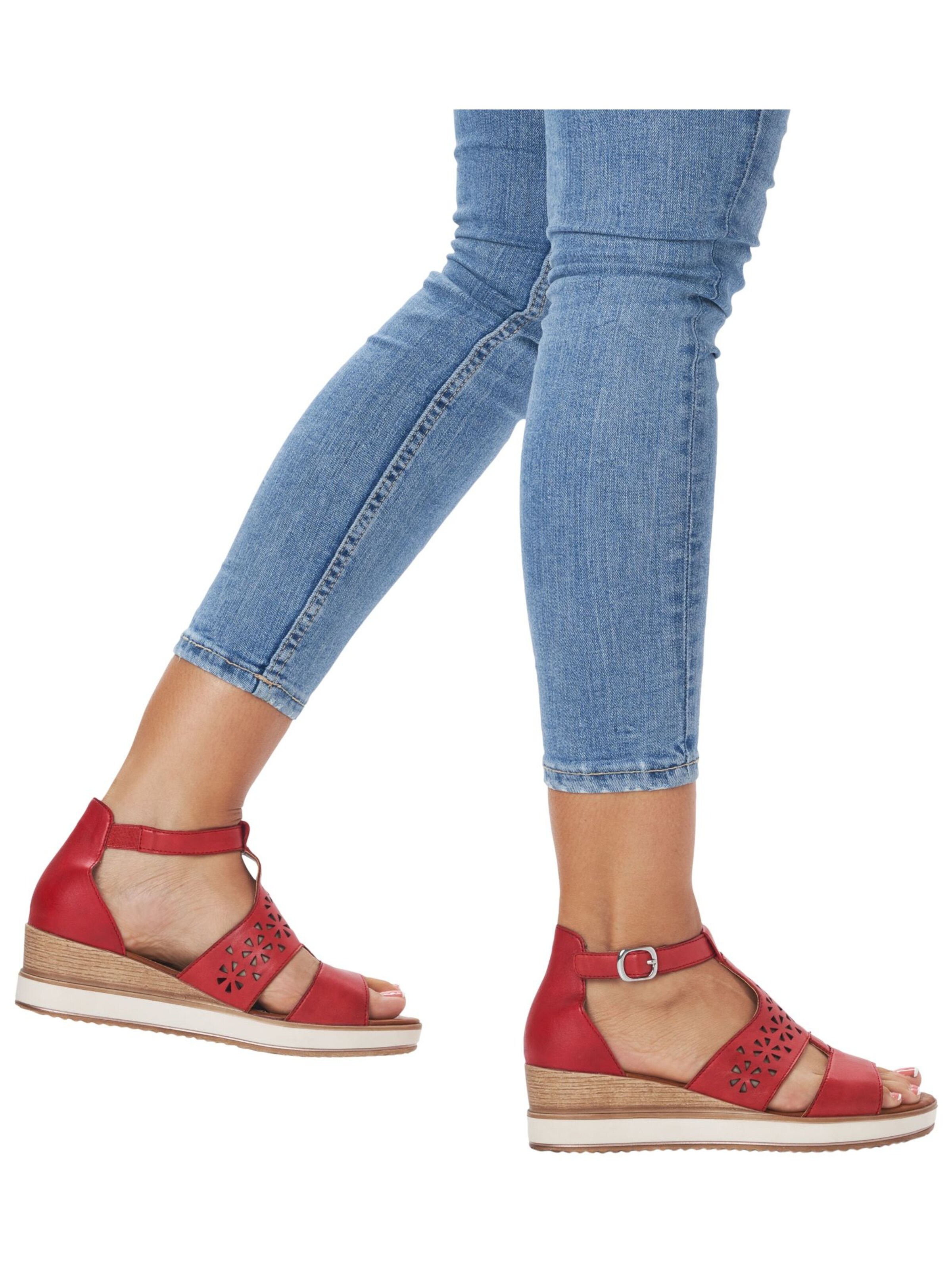 REMONTE Sandale in Rot