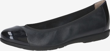 CAPRICE Ballet Flats in Black: front