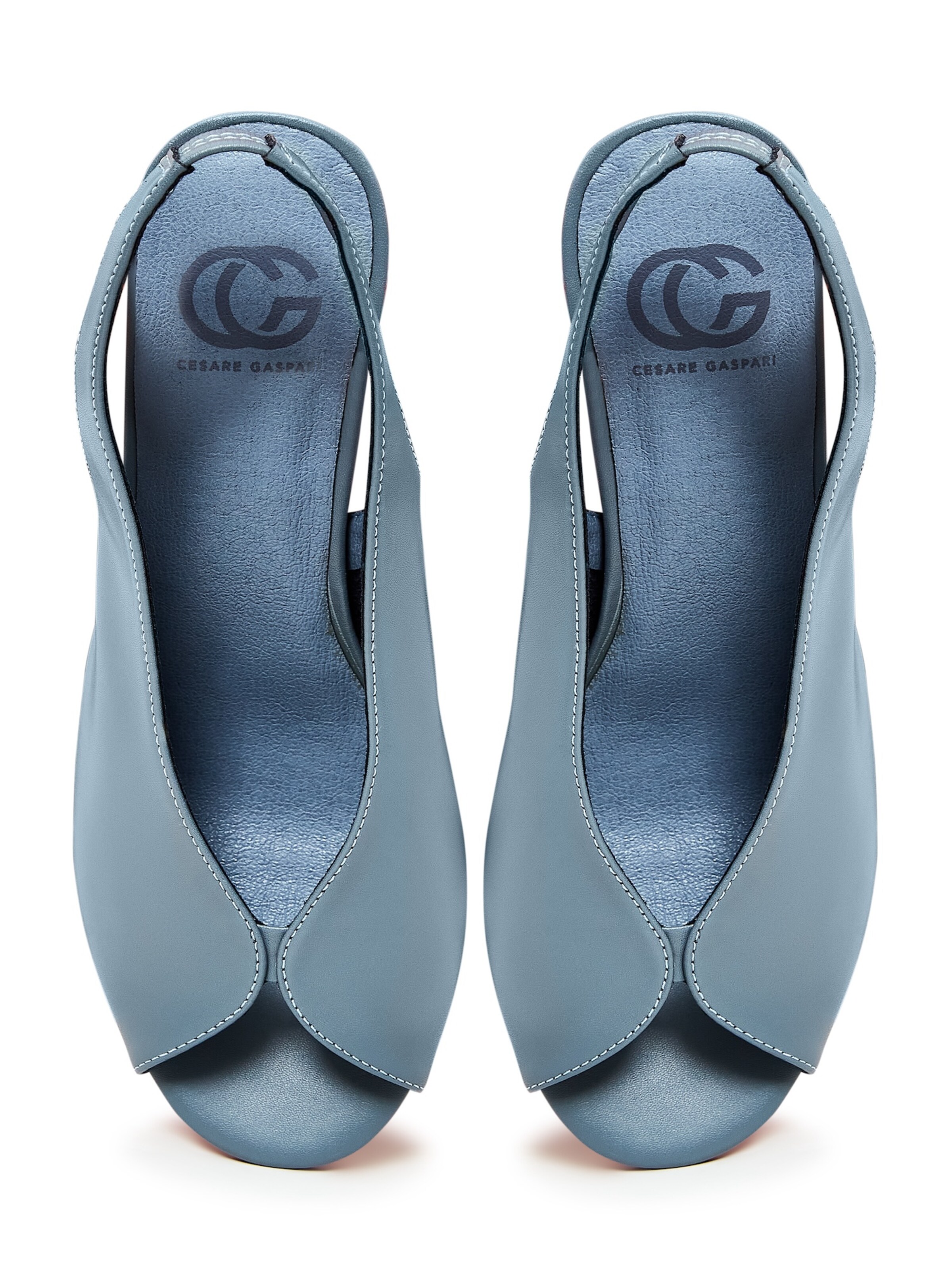CESARE GASPARI Slingback pumps in Blue