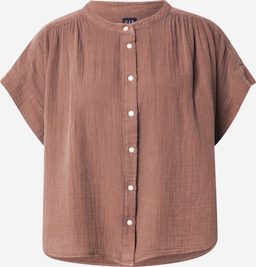 Camicia da donna di GAP in marrone: frontale