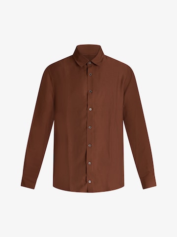 PATRIZIA PEPE Comfort fit Overhemd in Bruin: voorkant