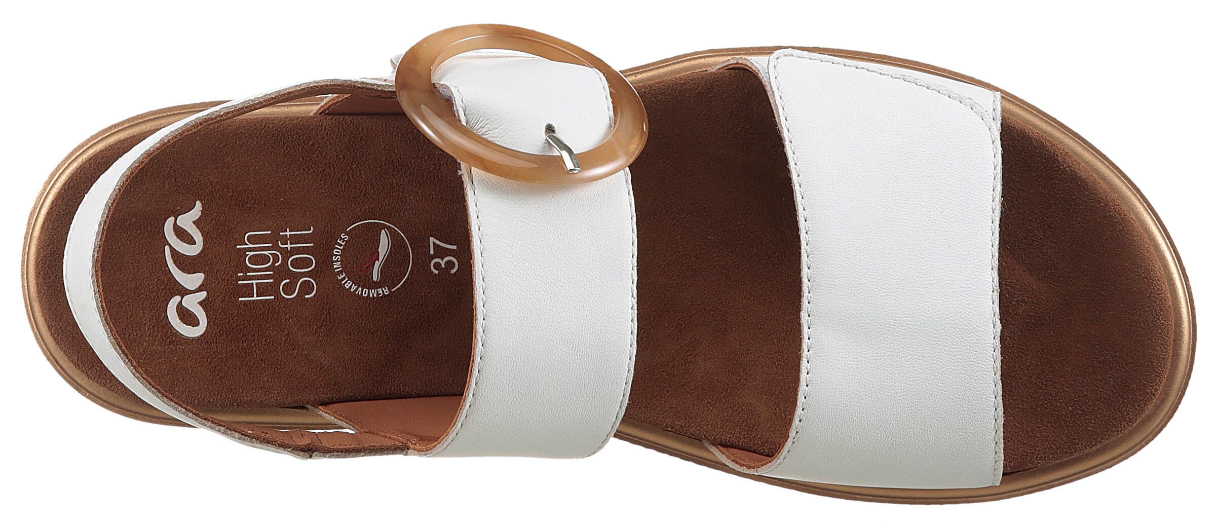 ARA Strap sandal in White