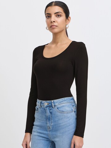 T-shirt ' IHZOLA PLAIN LS ' ICHI en noir