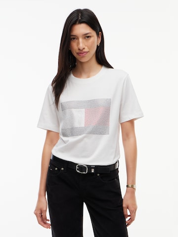 Tommy Jeans - Camisa em branco: frente