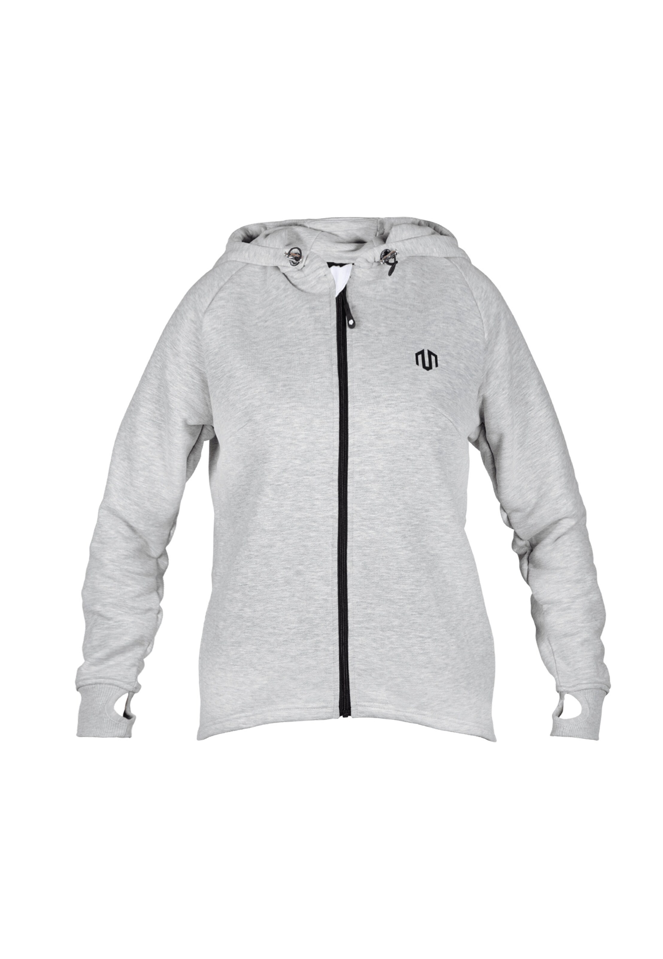 MOROTAI Sportovní mikina 'Naka' – šedá: přední strana