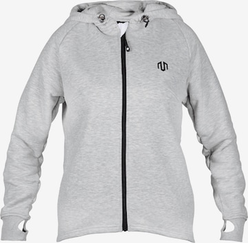 MOROTAI - Sudadera con cremallera deportiva 'Naka' en gris: frente