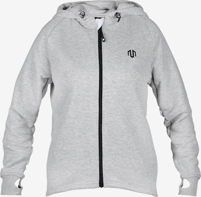 MOROTAI Sports sweat jacket 'Naka' in mottled grey / Black, Item view
