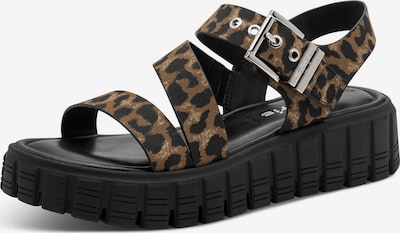 Tamaris Sandale in braun / cappuccino / schwarz, Produktansicht