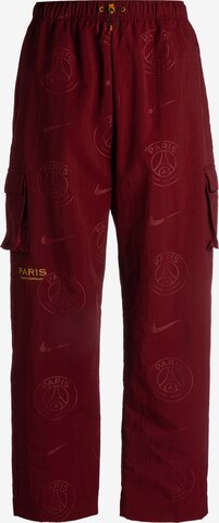 NIKE Loose fit Workout Pants in Red: front