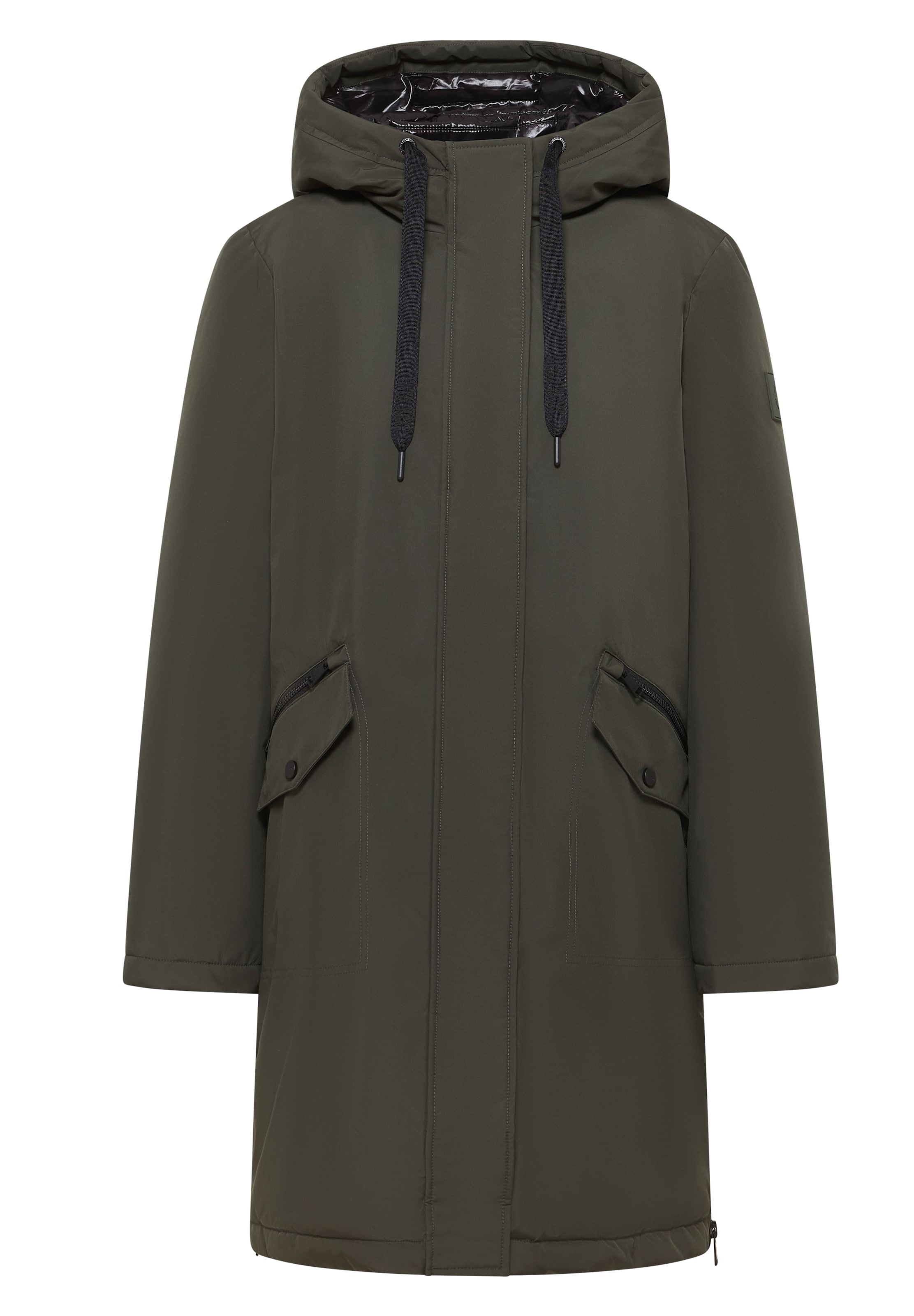 CECIL Between-Seasons Parka in Green: front