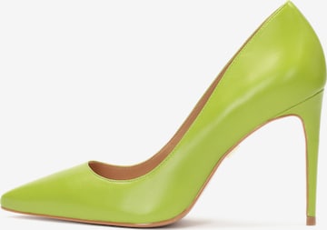 zaļš Kazar Augstpapēžu kurpes: no priekšpuses