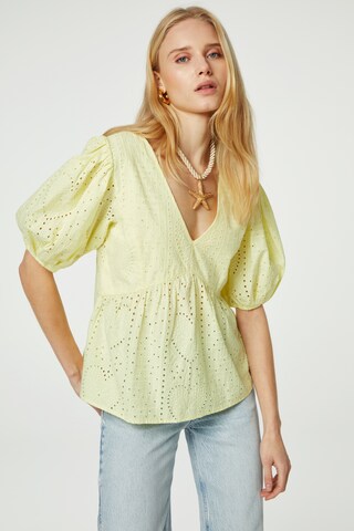 Fabienne Chapot Blouse in Geel: voorkant