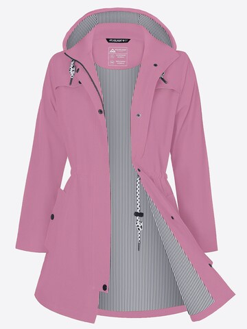 ATLASLAVA Outdoormantel 'ATLASLAVA Damen Regenjacke Lang'‌‌‌‌ in Pink