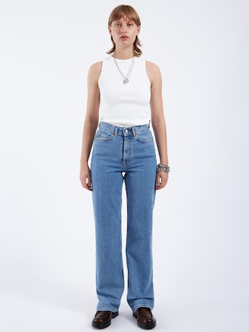 Dr. Denim Regular Jeans 'Echo High Straight' in Blauw