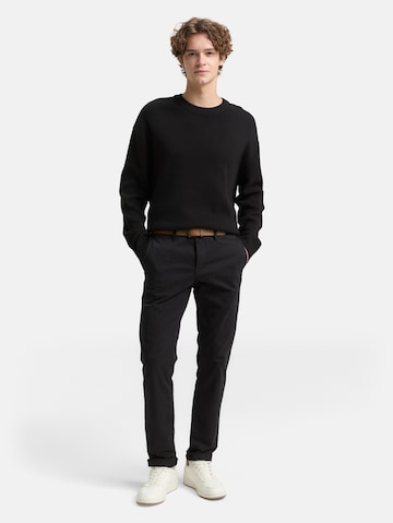 Slimfit Pantaloni chino di TOM TAILOR DENIM in nero: frontale